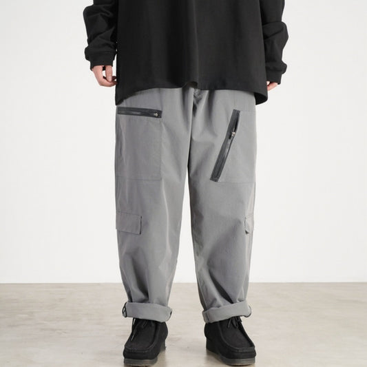 Waterproof Oversized Multi Pocket Zip Trousers