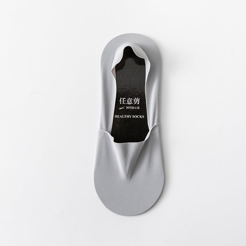Socks Shallow Mouth Invisible Seamless Low Cut Pure Cotton Bottom Ice Silk