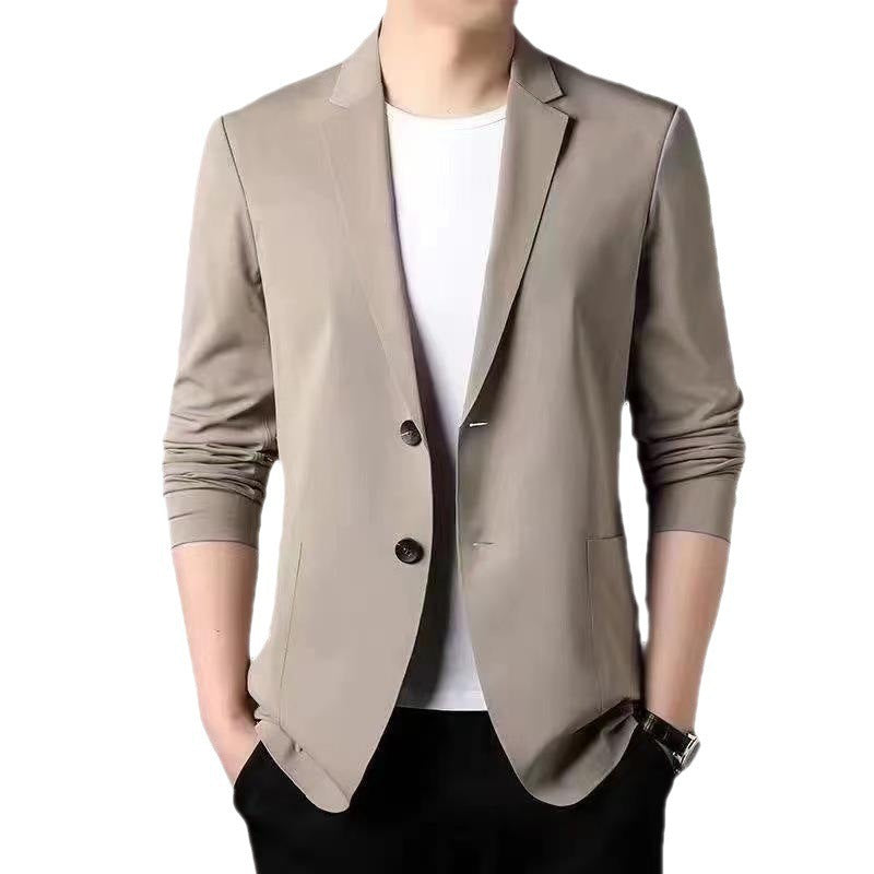 Thin Solid Color Men's And Women's Casual Small Suit Korean-style Business Single Western Sun-proof Suit Jacket