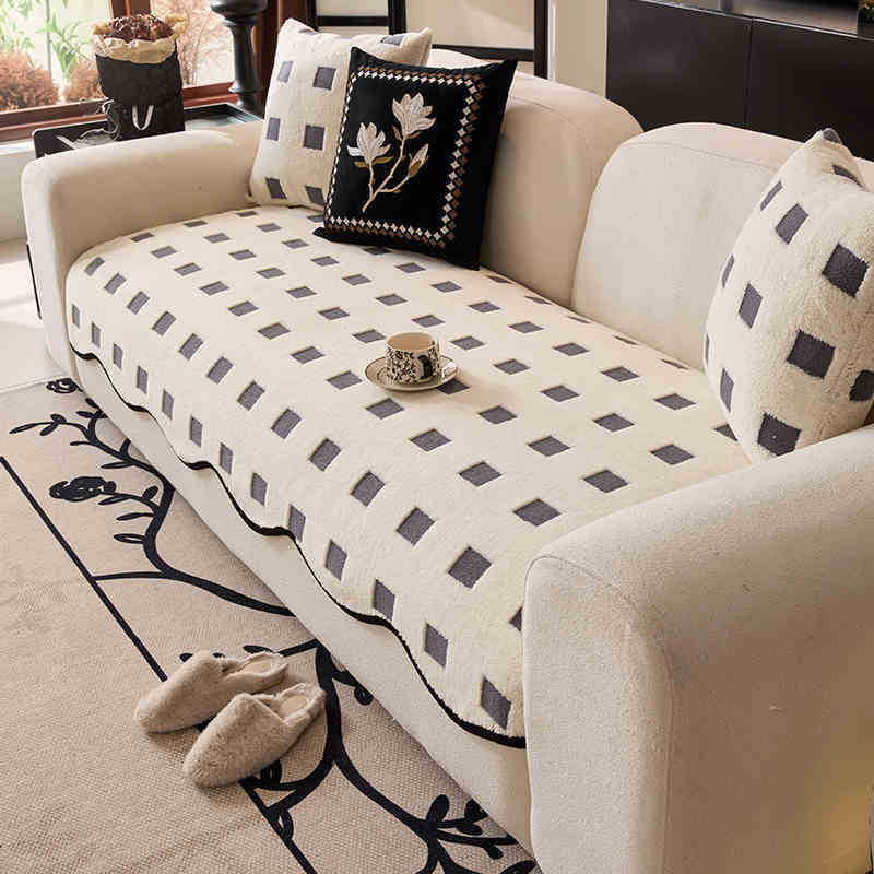 Winter Plush Sofa Cushion Non-slip Sofa Cushion High Sense