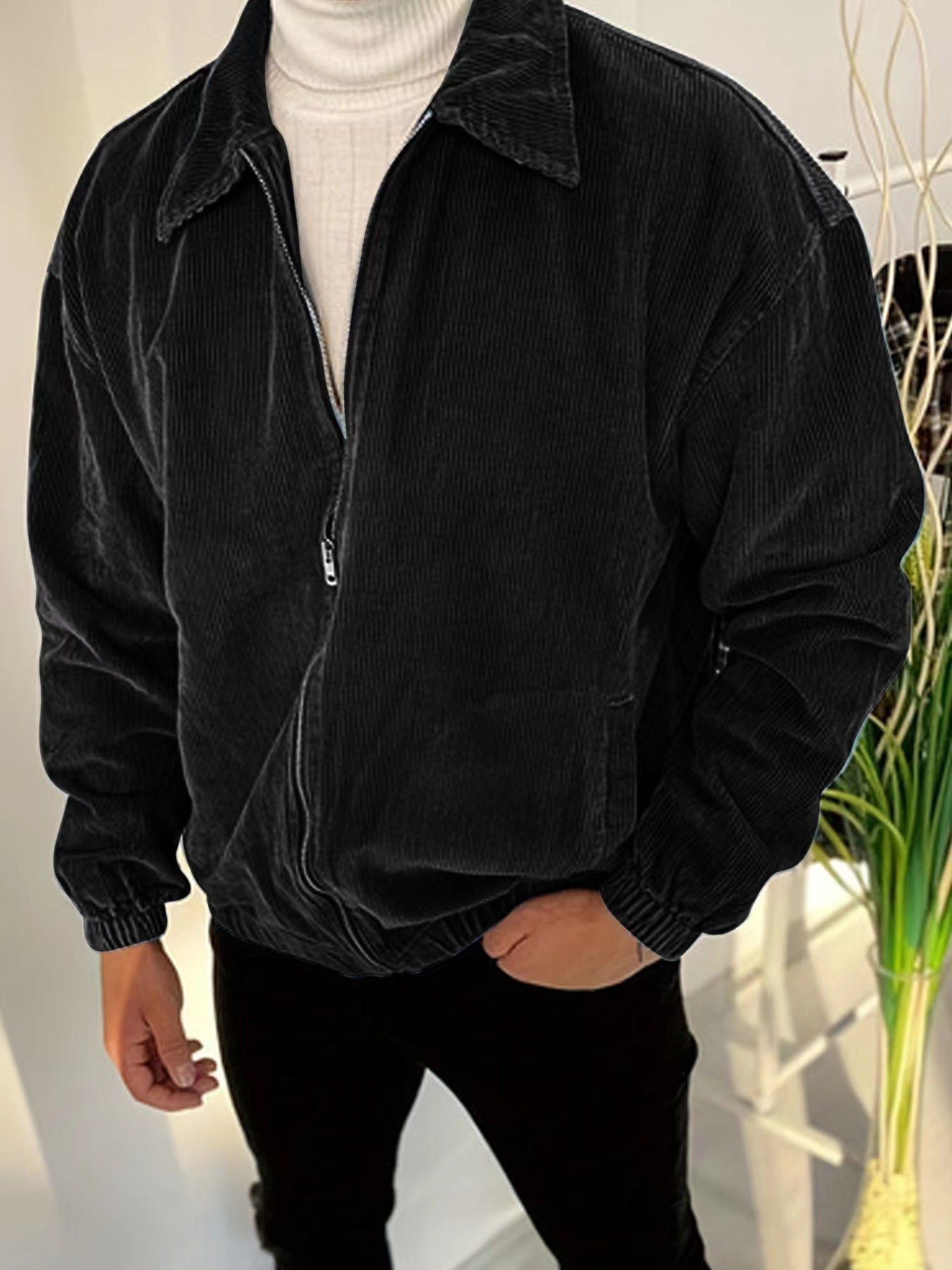 Men's College Style Jacket Corduroy Coat