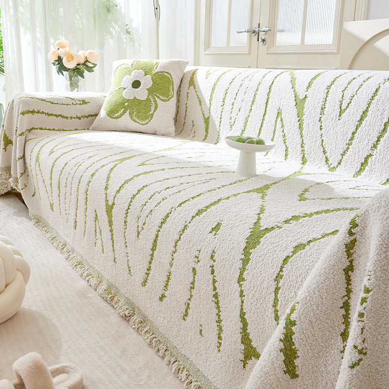 Wool Yarn One-piece Full Covered Light Luxury Fabric Sofa Cover