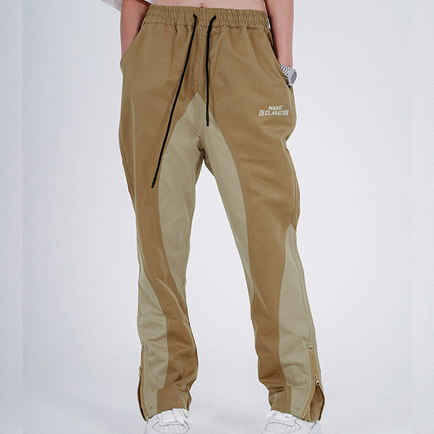 American High Street Alphabet Embroidered Panel Contrast Track Pants