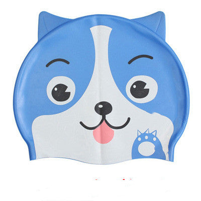 Silicone Children's Swimming Cap Cute Cartoon