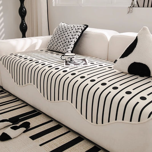 Four Seasons Universal Modern Light Luxury Straight Row Sofa Cushion Cover Cloth