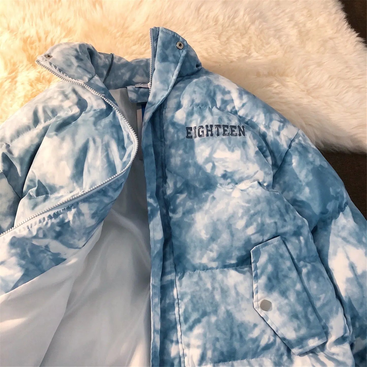 Goddess Fan Li Collar Padded Jacket Women Wild Loose Fashion Autumn And Winter Lightly Cooked Cotton Padded Jacket null