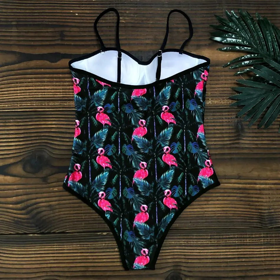 Swimming Women One-Piece Swimwear Bikini Suit null