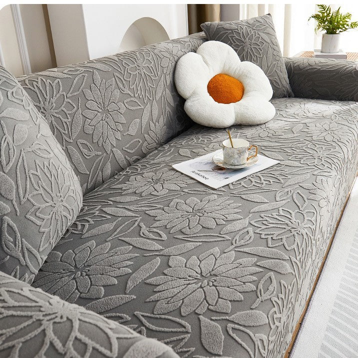 All-inclusive Universal Cushion Stain-resistant Anti-elastic Chaise Sofa Cover