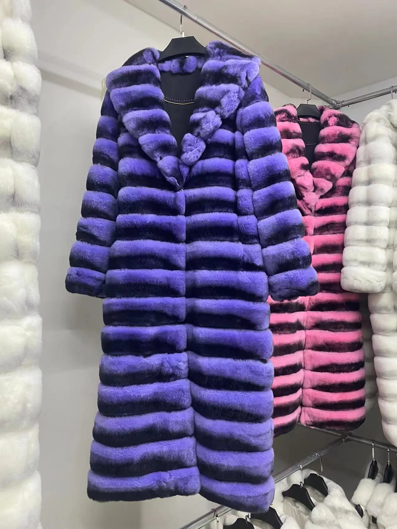 Women's Minimalist And Versatile Standing Collar Fur Jacket null