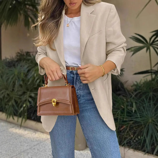 British Style Casual Long Sleeve Coat null