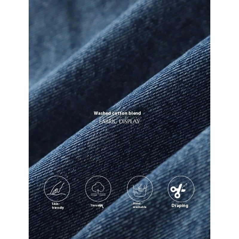 Retro High Waist Slimming And Wide Leg Jeans