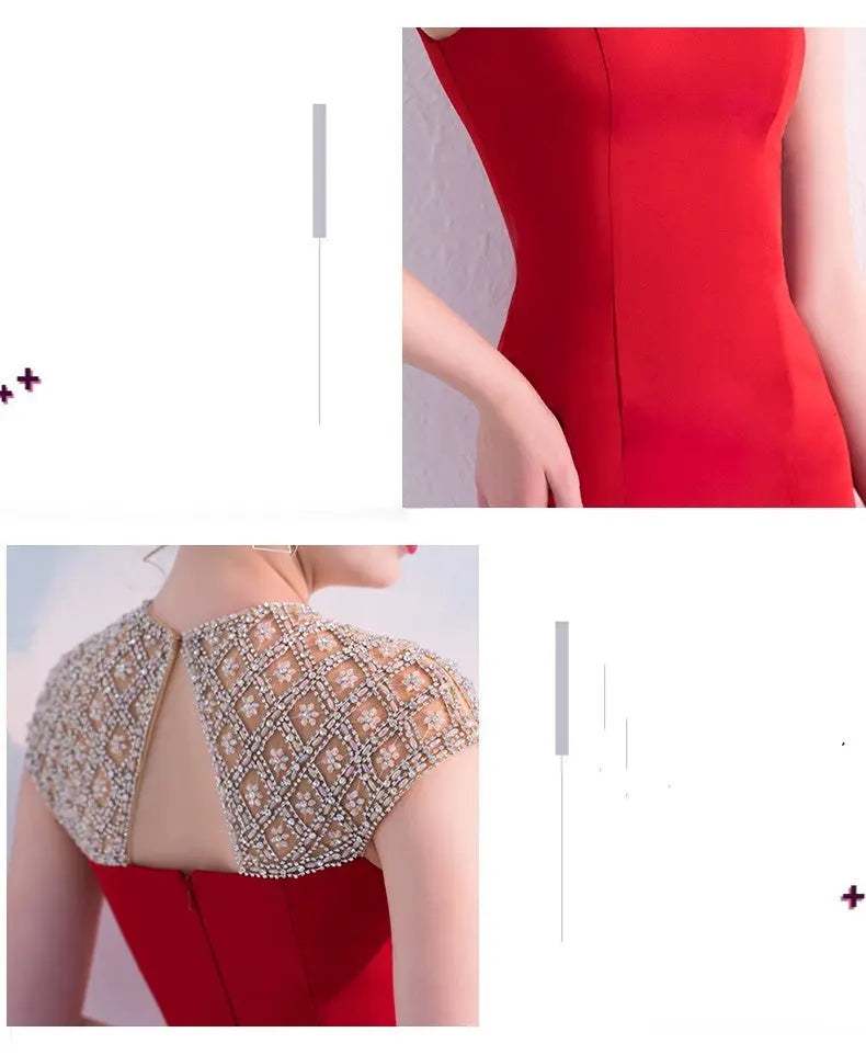 Fishtail Long Banquet Elegant Evening Dress Nipaaj