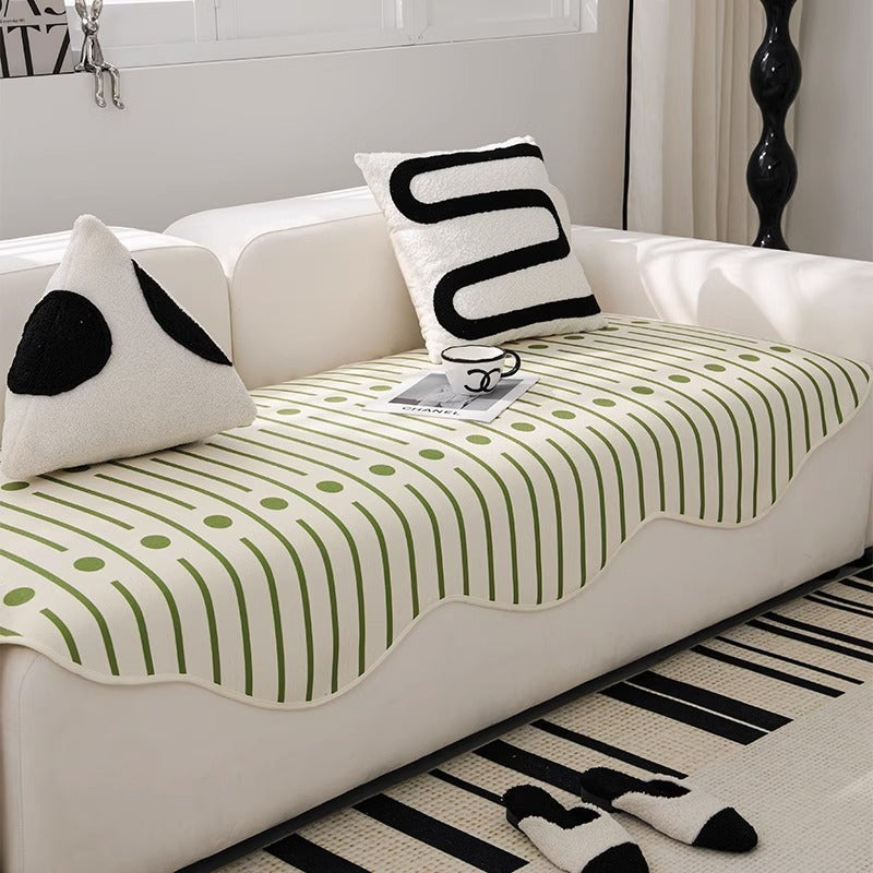 Four Seasons Universal Modern Light Luxury Straight Row Sofa Cushion Cover Cloth