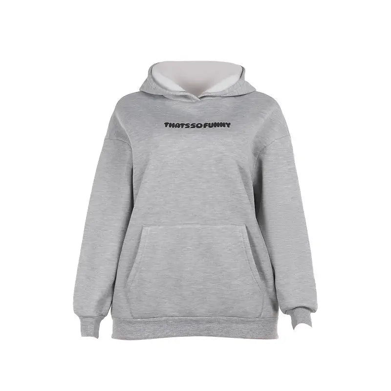 Printed Hooded Fleece Pullover Women Nipaaj