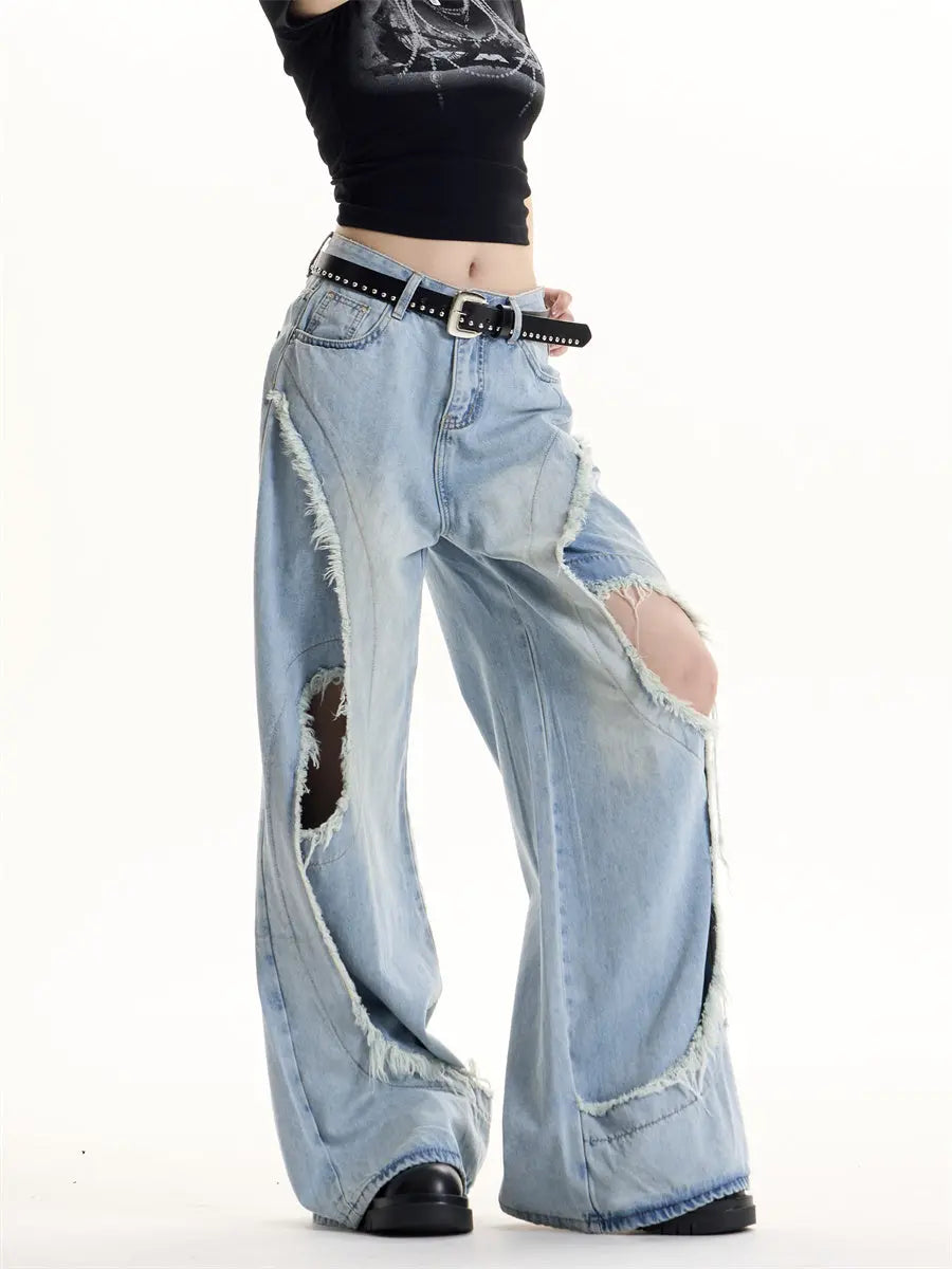 American Retro Hot Girl Design Jeans Nipaaj