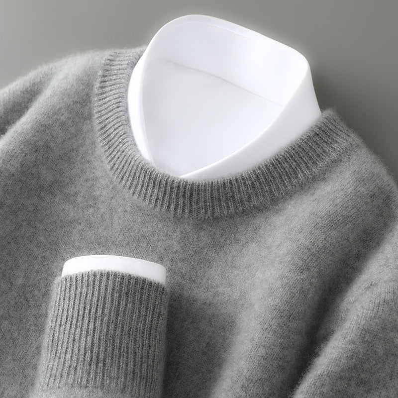 Men's Half-high Collar Thickened Loose Pullover