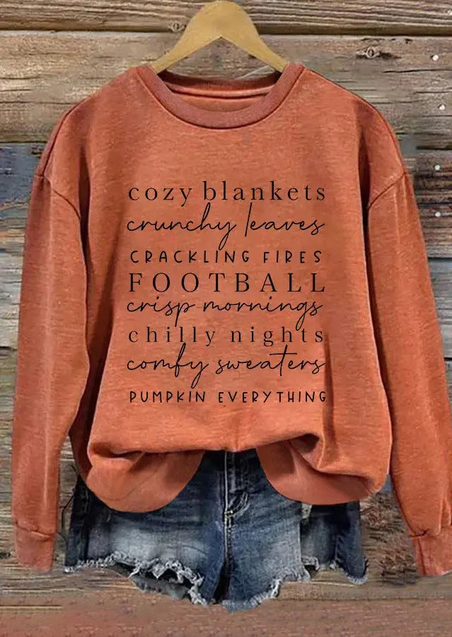 Letter Loose Comfortable Top Women Nipaaj