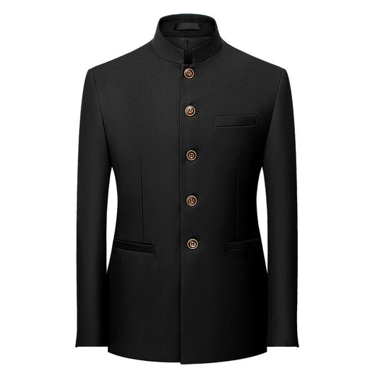 Men's Retro Business Casual Plus Size Small Suit Jacket