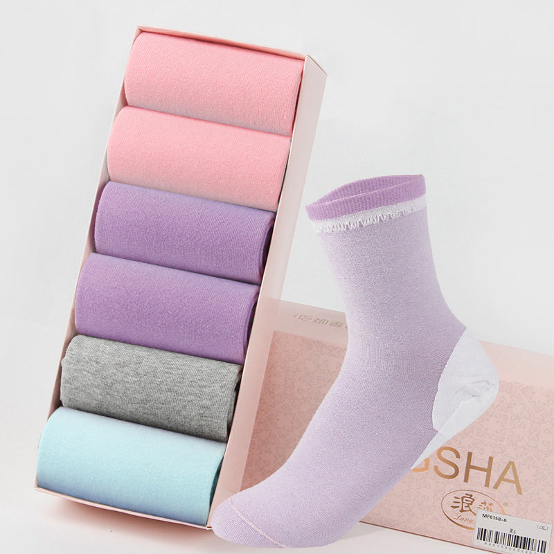 Ladies Silicone Moisturizing Cleft Foot Socks