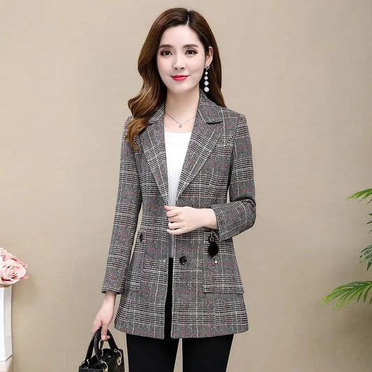 Oversized temperament suit jacket null