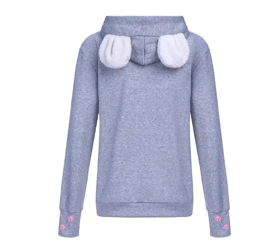 Fashion Cat Women Hoodies Nipaaj