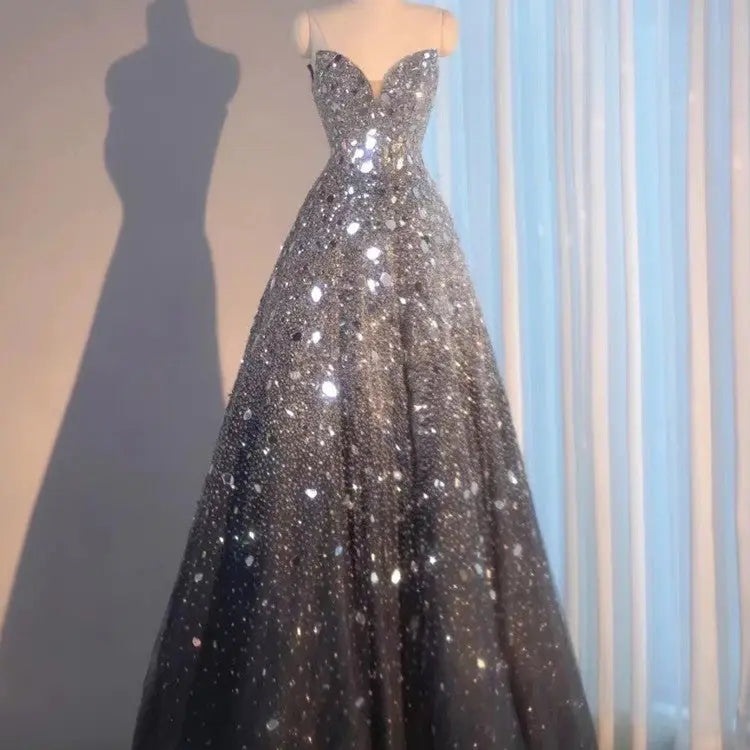 Blue Heavy Industry Wedding Evening Dress Nipaaj
