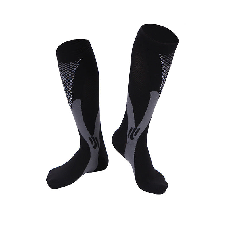 Nylon Men's And Women's Sports Muscle Strength Outdoor Football Compression Socks