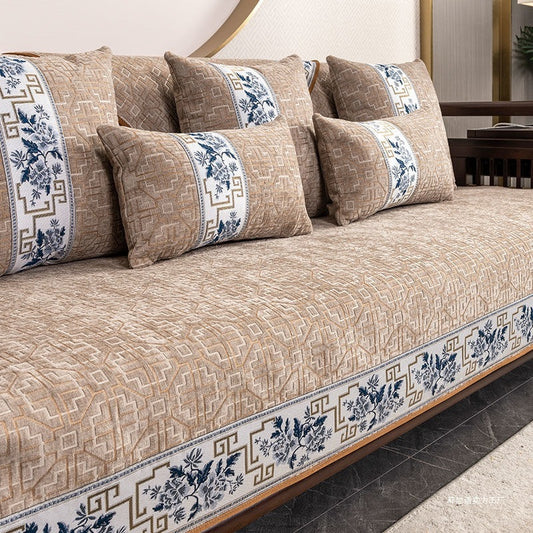 All-inclusive Full Covered Stain-resistant Leather Light Luxury Sofa Cushion