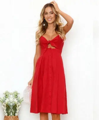 Women Summer Dresses Sleeveless Backless Strap Long Close-fitting Sheath Female Party Evening Dresses Vestidos null