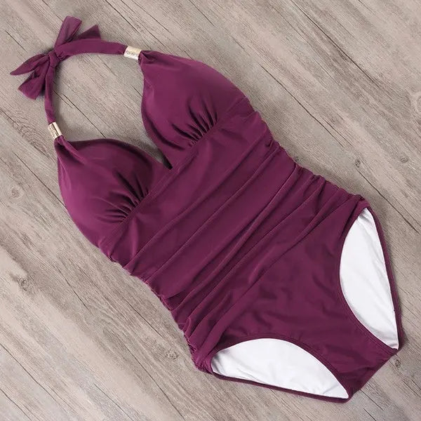 Swimming Suit Bikini swimwear Swimsuit Women Retro Stripe null