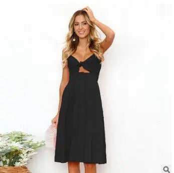 Women Summer Dresses Sleeveless Backless Strap Long Close-fitting Sheath Female Party Evening Dresses Vestidos null