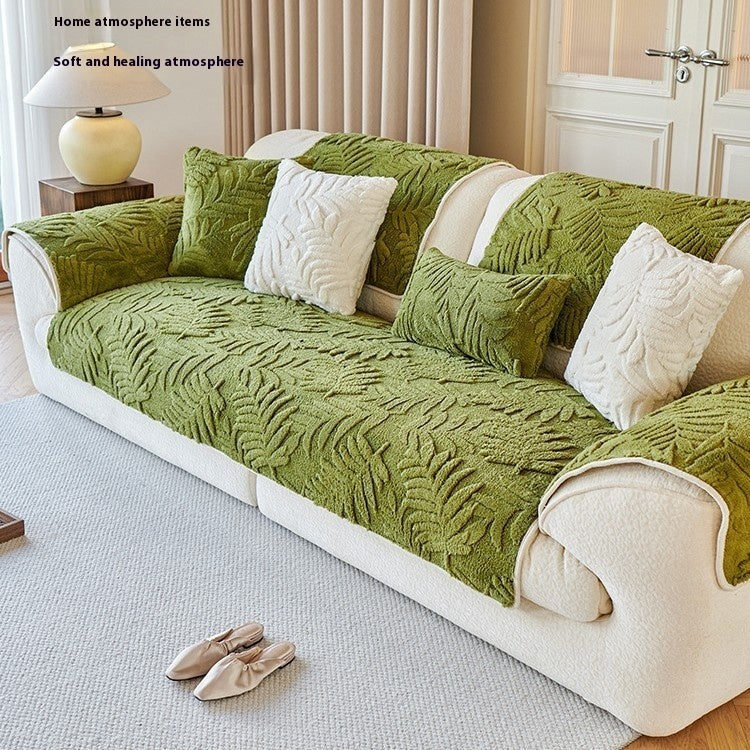 Sofa Cushion Thickened Short Plush Non-slip Cover Cover Cloth