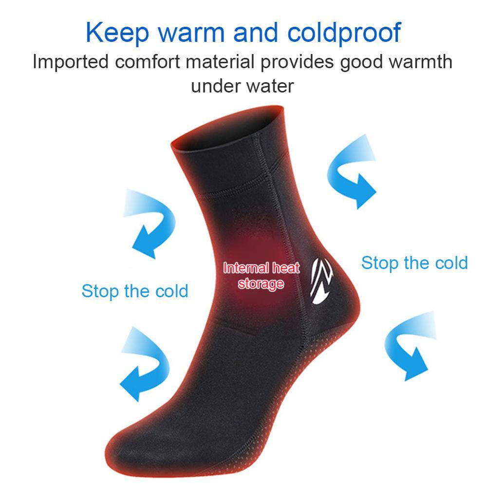 Winter swimming non-slip diving socks