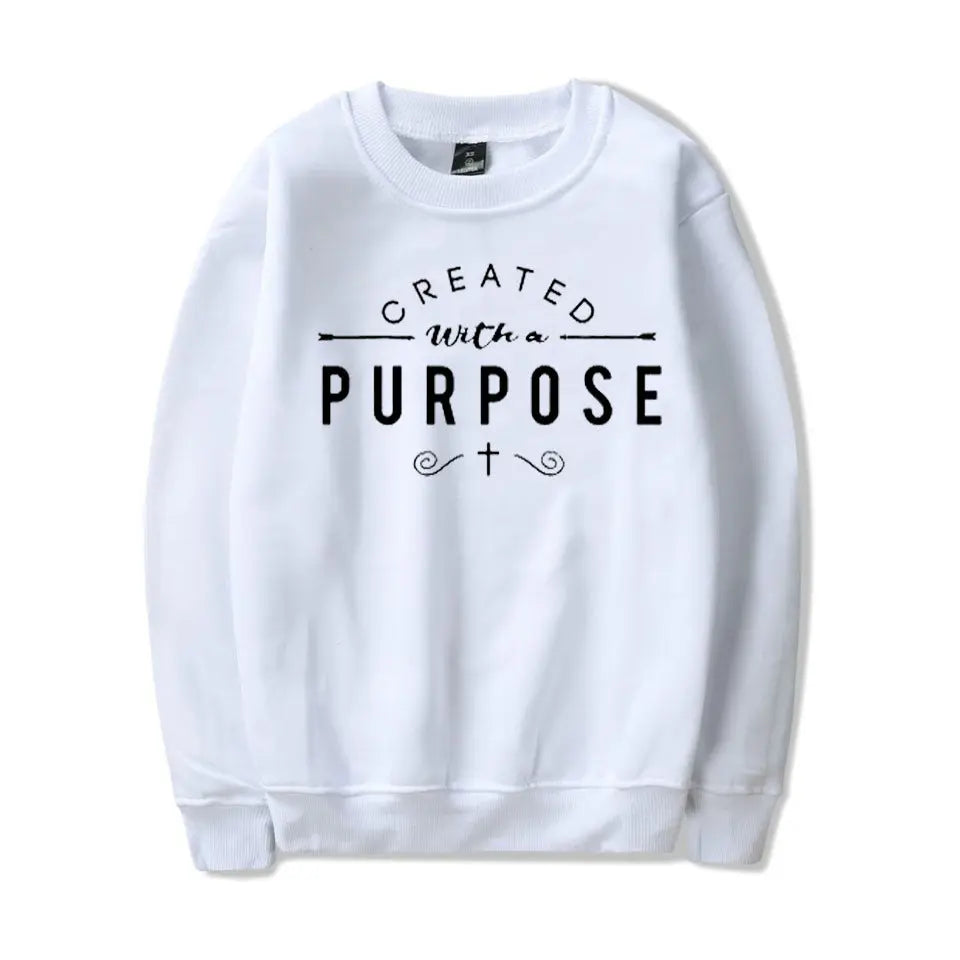 Letter print fleece sweater women Nipaaj