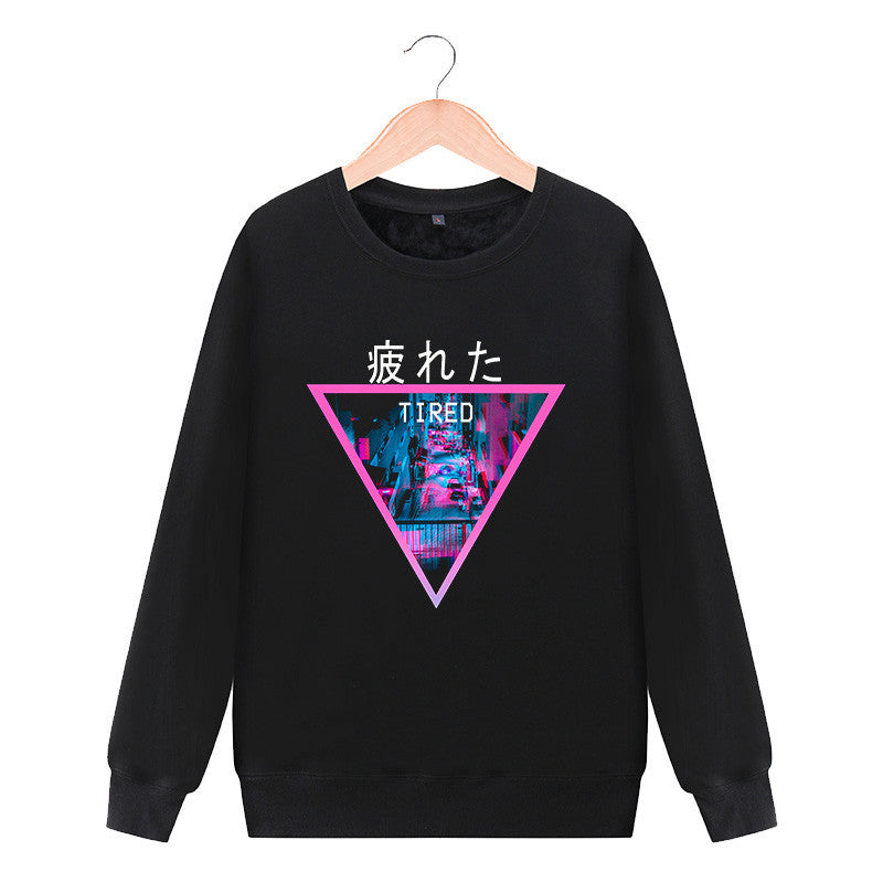 Round neck sweater casual jacket