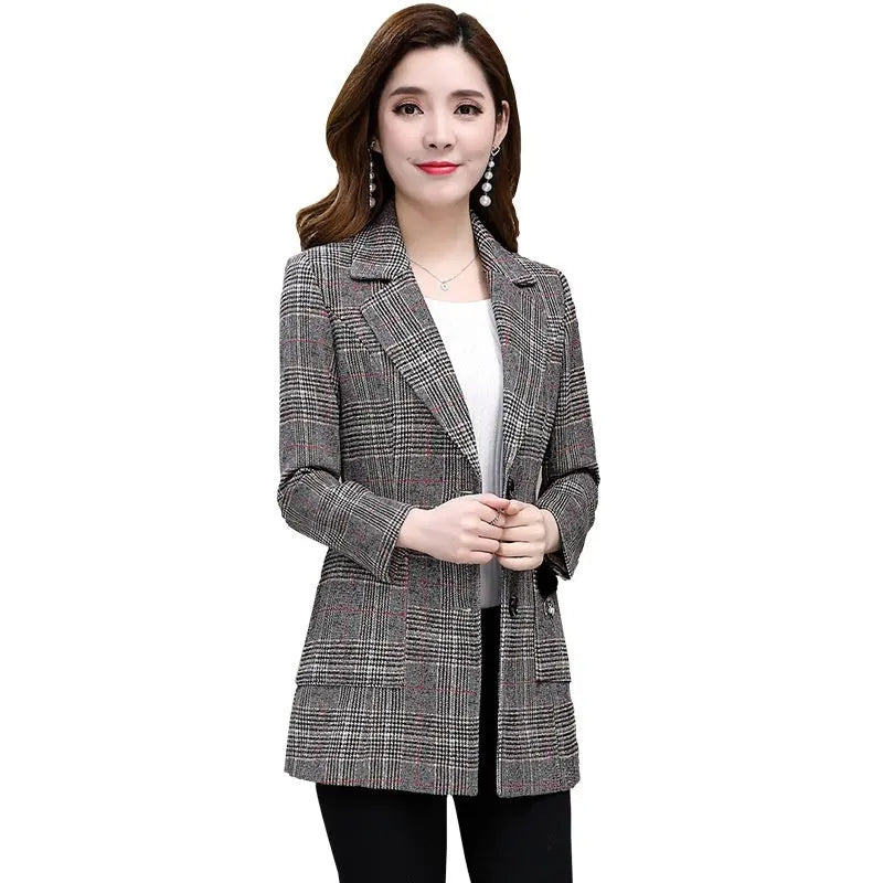 Oversized temperament suit jacket null