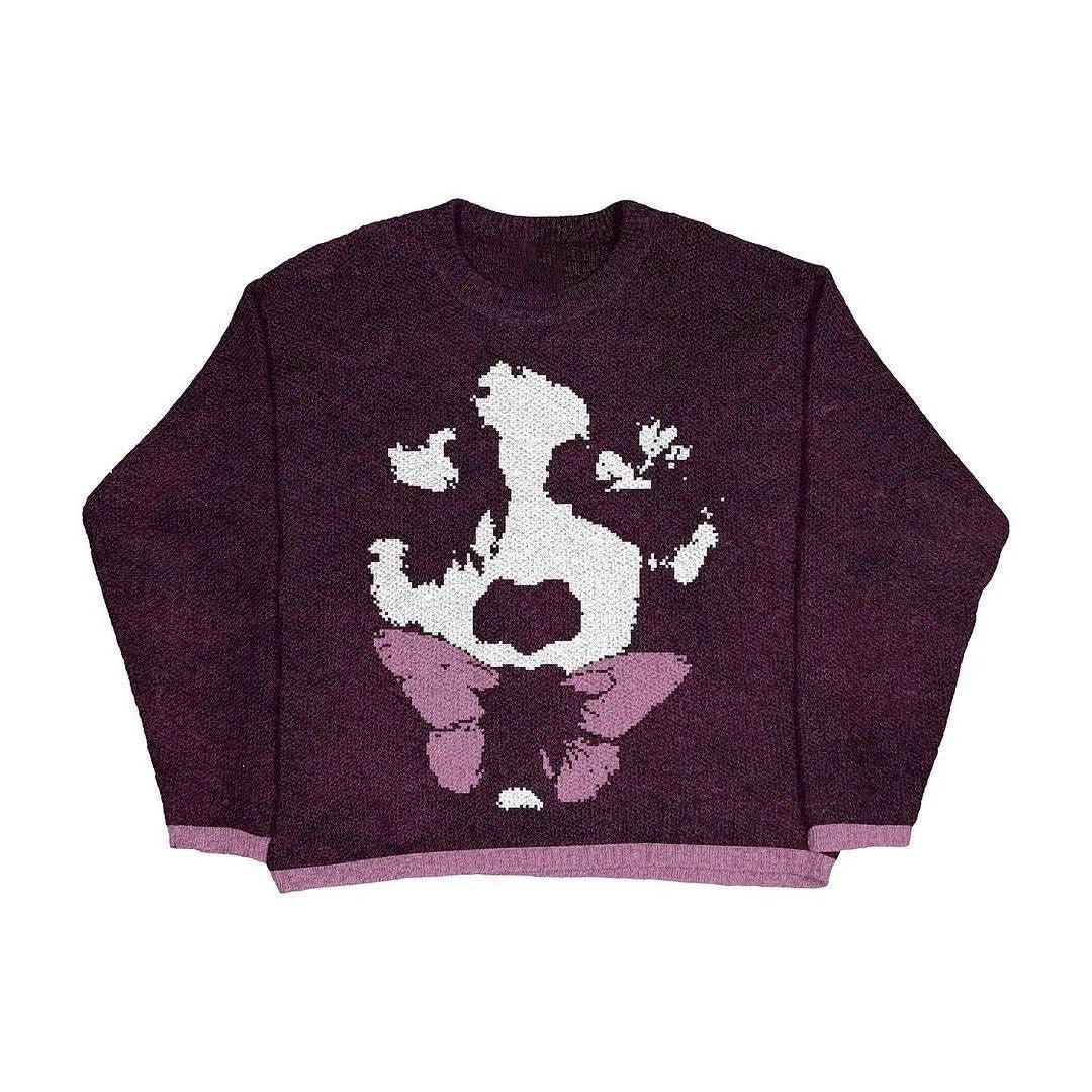 Men's Casual Round Neck Loose Pullover Sweater