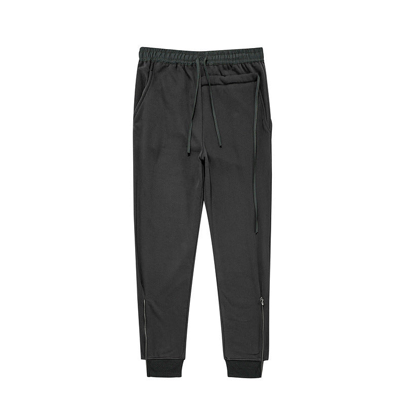 High Street Zip And Fleece Sweatpants Fashion