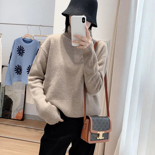 Lazy cashmere turtleneck cashmere sweater Nipaaj