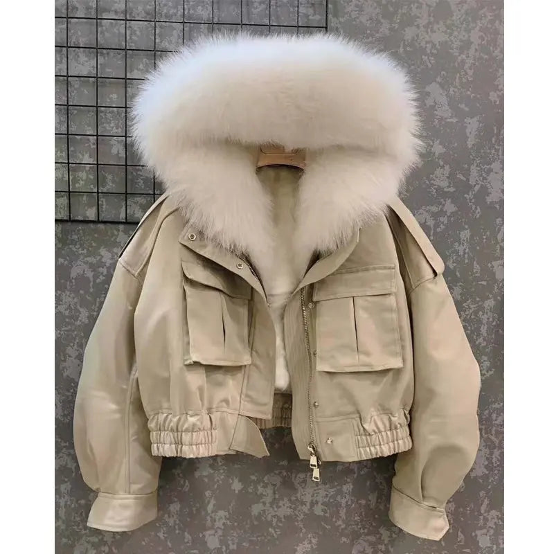 Detachable Lamb Wool Liner Pie For Women null