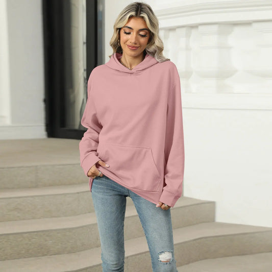 Casual Hooded Pocket Sweatshirt Women Nipaaj