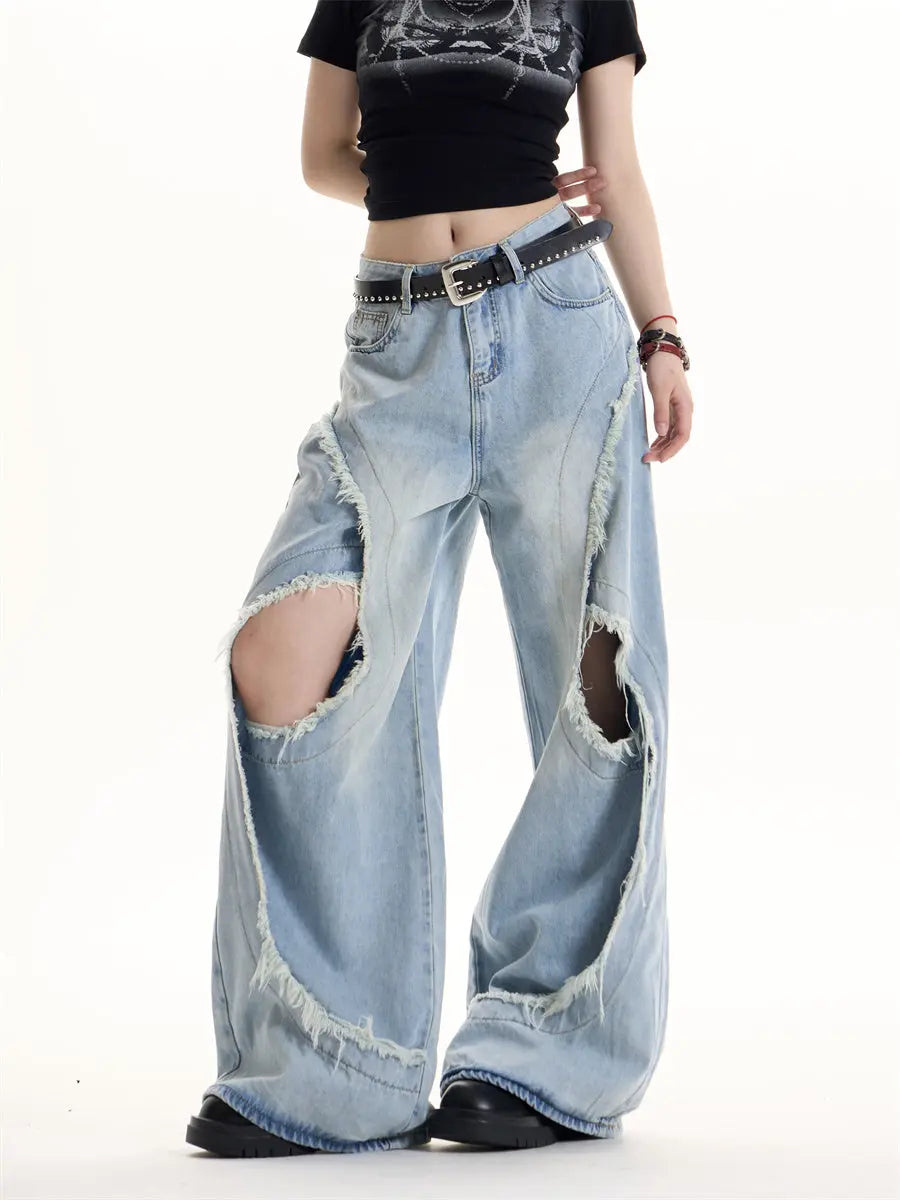 American Retro Hot Girl Design Jeans Nipaaj