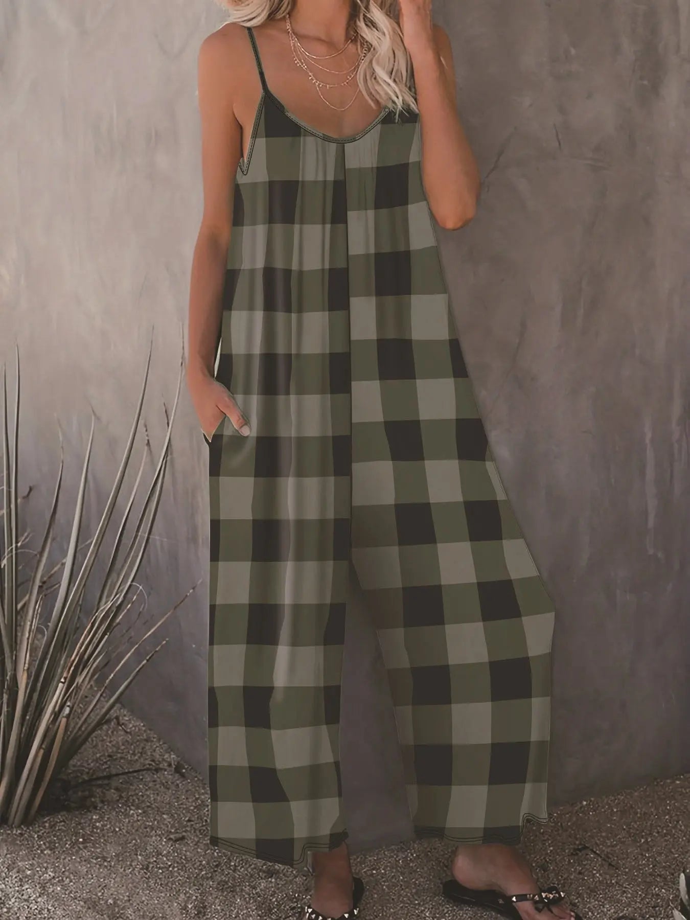 Slip-in Casual Sling Jumpsuit Women null