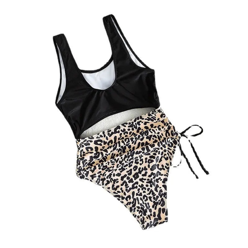 Bikini Leopard-print One-piece Swimming Suit Women null