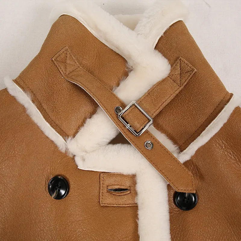 Women's Fashion Fur All-in-One Stand Collar Jacket null