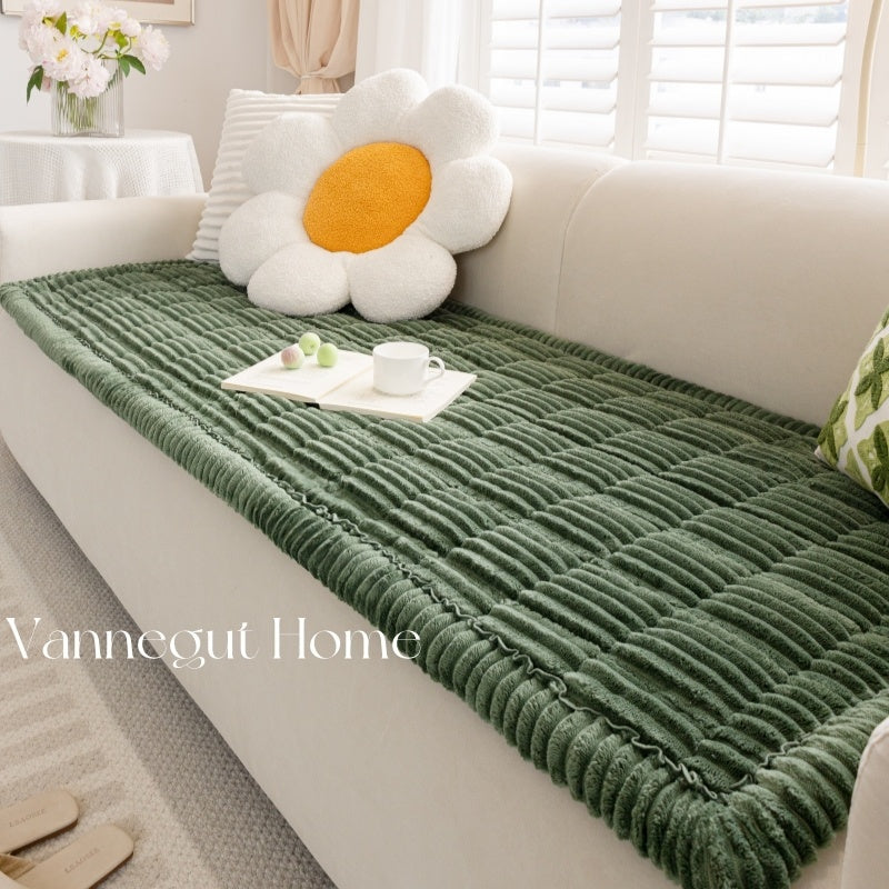 Sofa Cushion Autumn And Winter Thickening Plush Non-slip Tatami Cushion