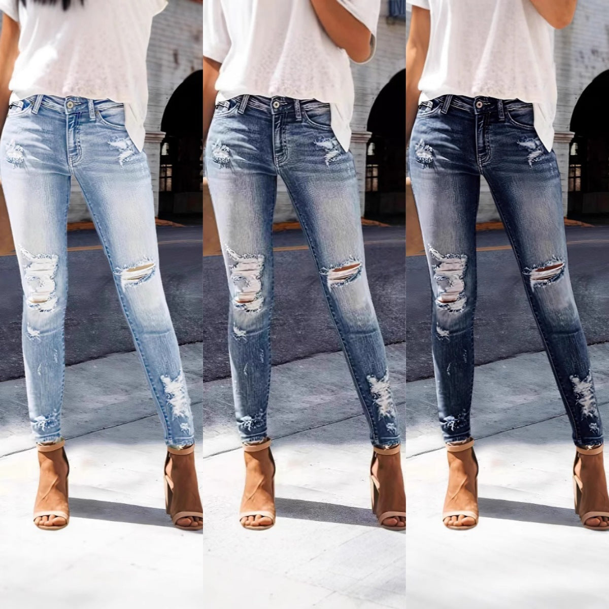 Jeans Women's High Elastic Slim Fit Slimming