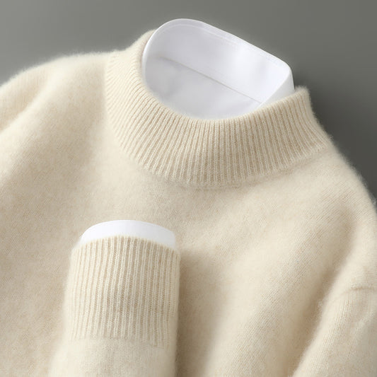 Men's Half-high Collar Thickened Loose Pullover