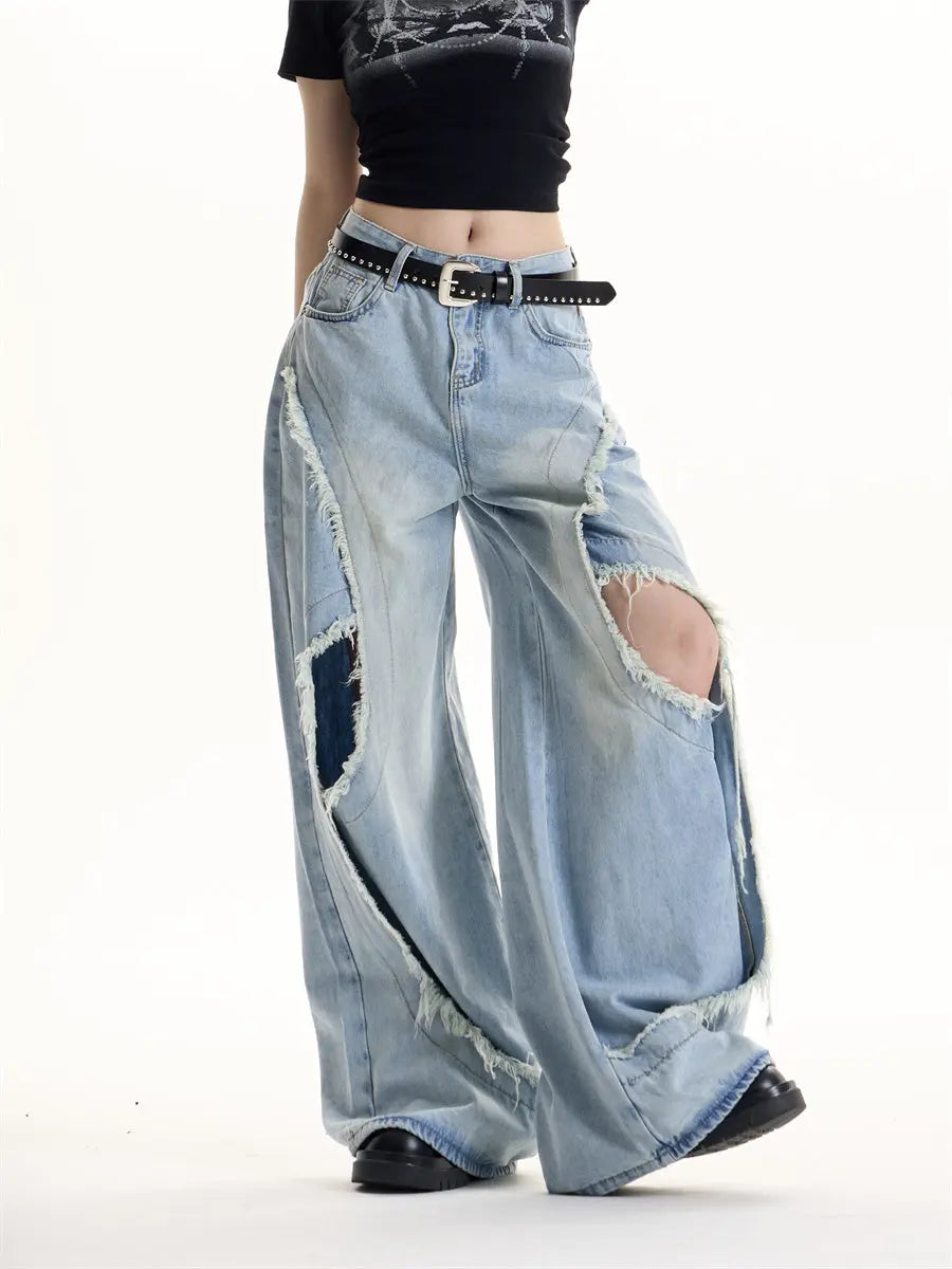 American Retro Hot Girl Design Jeans Nipaaj