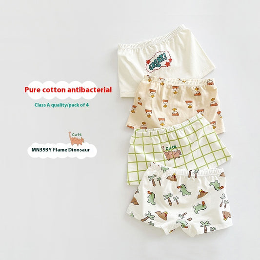 Children's Underwear Class A Pure Cotton Antibacterial Cartoon Boy